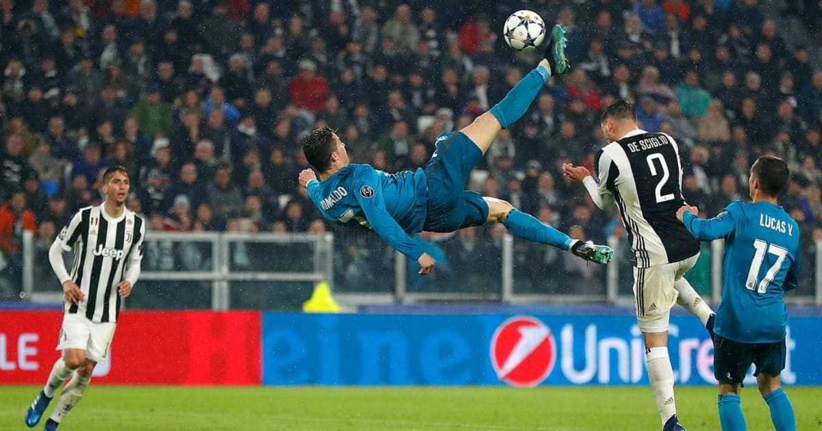 Cristiano Ronaldo's overhead kick for Real Madrid against Juventus in Turin in 2018